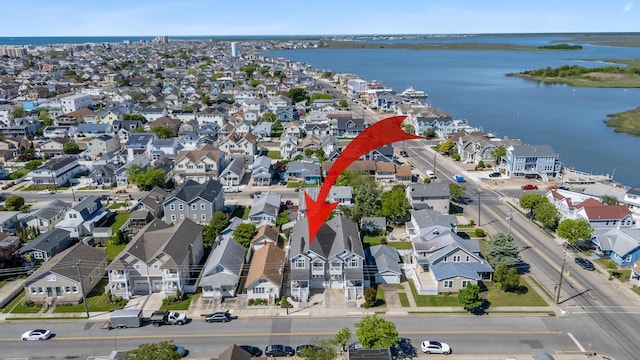 148 W Heather Rd Unit 148, Wildwood Crest, NJ 08260 - aerial view of property and surrounding area featuring a nearby body of water and nearby suburban area