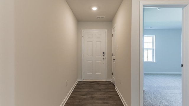 214 Bentz Ave, Villas, NJ 08251 - hall featuring baseboards and dark wood-style flooring