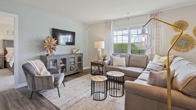 214 Bentz Ave, Villas, NJ 08251 - living area with wood finished floors and baseboards
