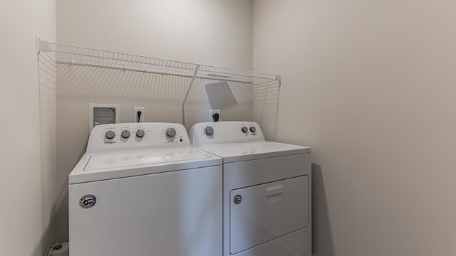 214 Bentz Ave, Villas, NJ 08251 - clothes washing area featuring separate washer and dryer