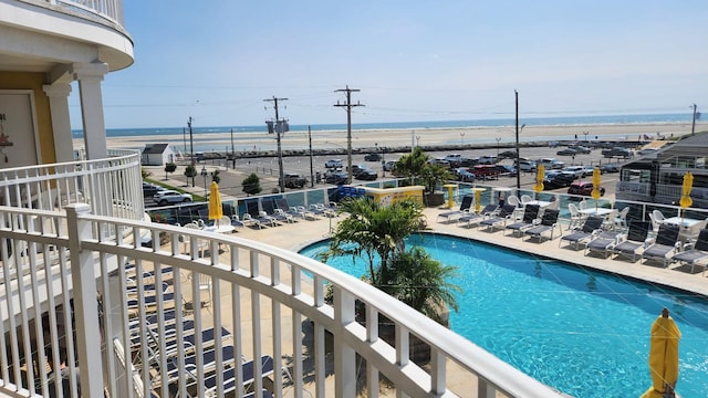 view of pool