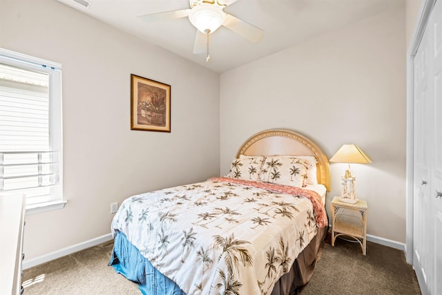 216 E Roberts Ave Unit 7, Wildwood, NJ 08260 - carpeted bedroom with a closet and ceiling fan