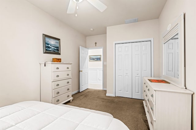 216 E Roberts Ave Unit 7, Wildwood, NJ 08260 - bedroom featuring carpet and a ceiling fan