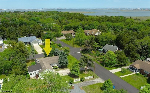 604 Keats Ave, Beesleys Point, NJ 08223 - bird's eye view of a large body of water and a heavily wooded area