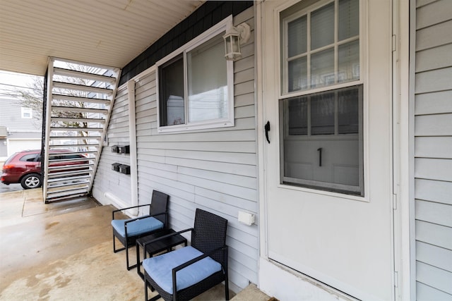 view of patio / terrace with a porch