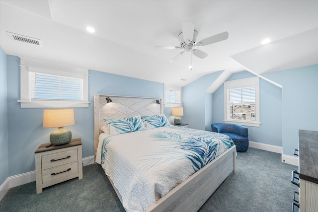 2958 Avalon Ave, Avalon, NJ 08202 - carpeted bedroom featuring ceiling fan and lofted ceiling