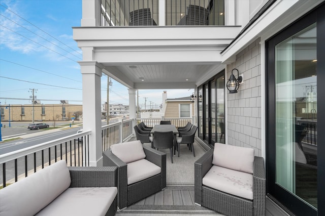 2958 Avalon Ave, Avalon, NJ 08202 - wooden deck with outdoor dining space