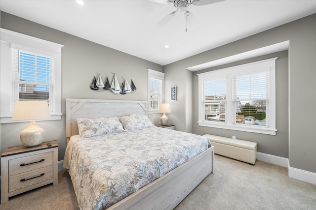2958 Avalon Ave, Avalon, NJ 08202 - carpeted bedroom with recessed lighting and ceiling fan