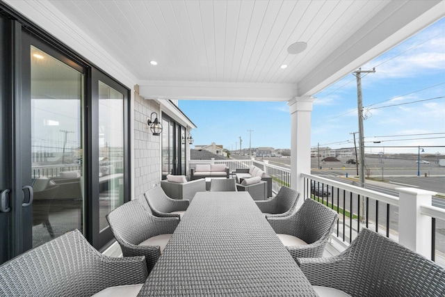 2958 Avalon Ave, Avalon, NJ 08202 - balcony featuring outdoor lounge area