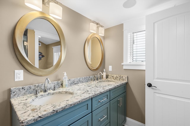 2958 Avalon Ave, Avalon, NJ 08202 - full bath with double vanity and baseboards