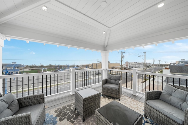 2958 Avalon Ave, Avalon, NJ 08202 - wooden deck with outdoor lounge area