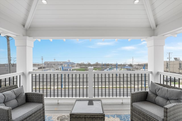 2958 Avalon Ave, Avalon, NJ 08202 - balcony featuring outdoor lounge area
