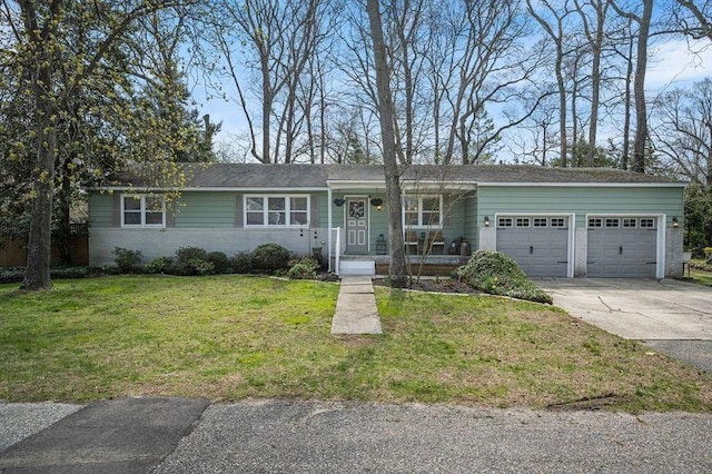 331 Holly Ln, Erma, NJ 08204 - single story home with a garage, a front lawn, and concrete driveway