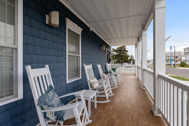 balcony with covered porch