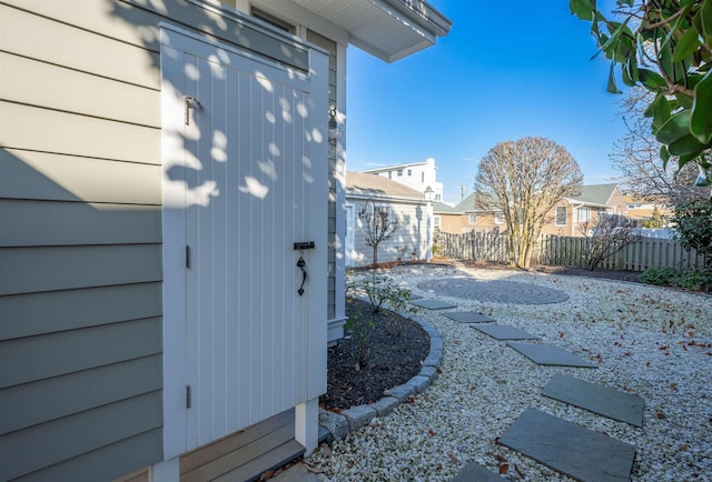 view of side of property featuring a patio