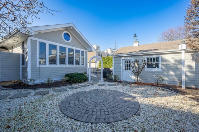 back of house featuring a patio area