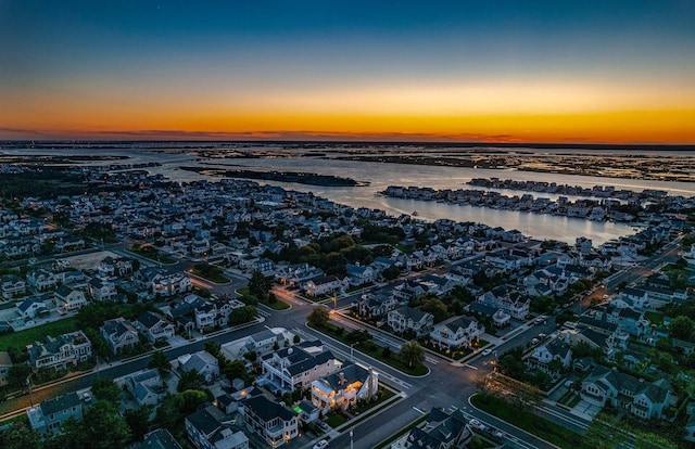 187 104th St, Stone Harbor, NJ 08247 - aerial view at dusk of a water view