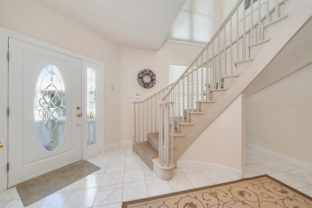 view of foyer entrance