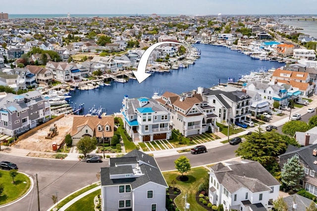 243 N Point Rd, Ocean City, NJ 08226 - birds eye view of property with a water view