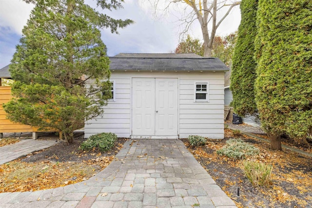 view of outbuilding