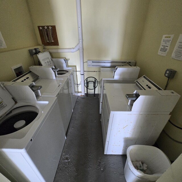 1800 Ocean Ave Unit 515, North Wildwood, NJ 08260 - community laundry featuring washing machine and clothes dryer