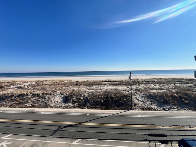 property view of water with a view of the beach