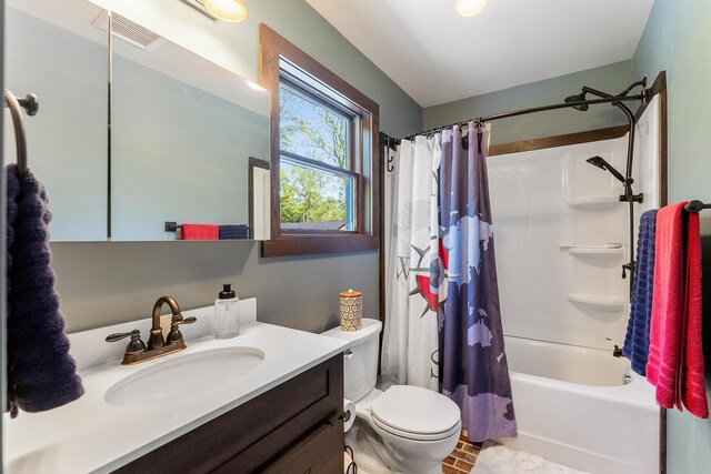 463 Rte 47 N, Goshen, NJ 08210 - full bath featuring toilet, vanity, and shower / bath combo