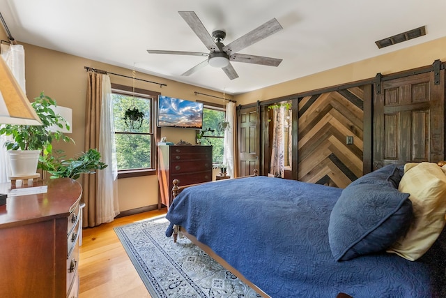 463 Rte 47 N, Goshen, NJ 08210 - bedroom with light wood finished floors and a ceiling fan