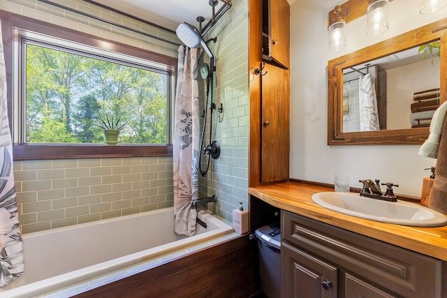 463 Rte 47 N, Goshen, NJ 08210 - bathroom with plenty of natural light, vanity, and shower / tub combo