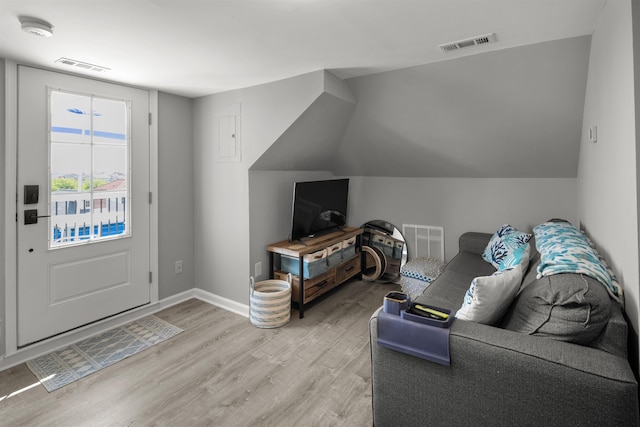 810 E 7th St Unit 4, Ocean City, NJ 08226 - living room with light wood-style floors and baseboards