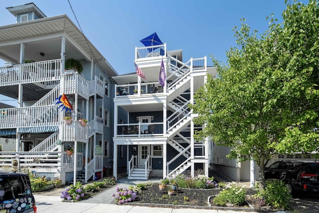 810 E 7th St Unit 4, Ocean City, NJ 08226 - view of building exterior with stairway