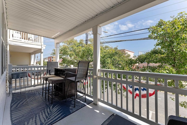 view of balcony