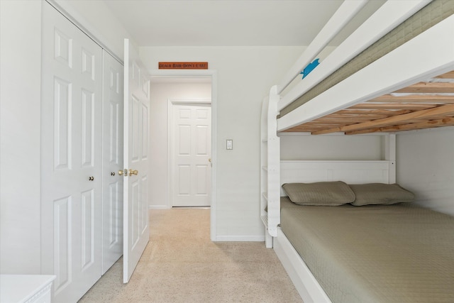 unfurnished bedroom featuring a closet