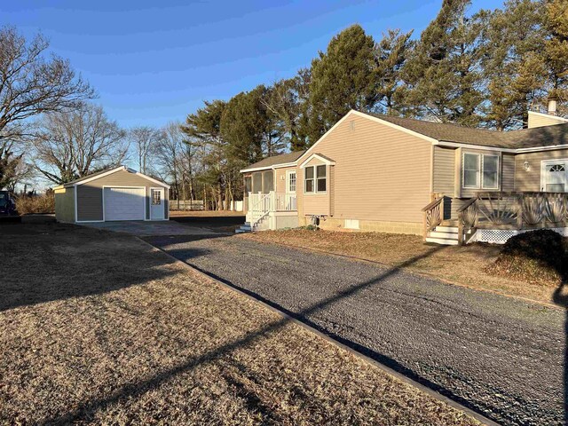 exterior space with a wooden deck