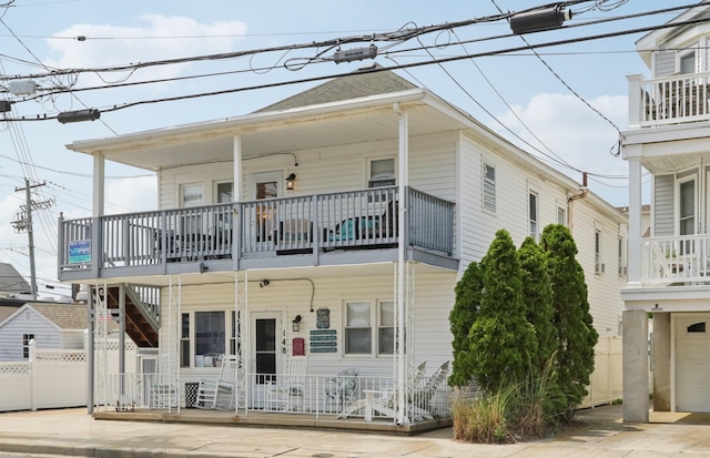 148 E Burk Ave Unit 3, Wildwood, NJ 08260 - view of front of property featuring a balcony and stairs