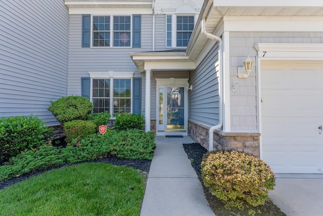 7 Herron Ct Unit 40, Cape May Court House, NJ 08210 - property entrance featuring stone siding and an attached garage