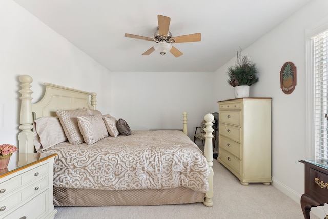 7 Herron Ct Unit 40, Cape May Court House, NJ 08210 - bedroom with light colored carpet, baseboards, and ceiling fan