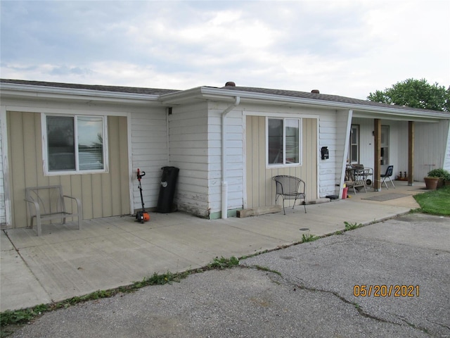 view of back of property