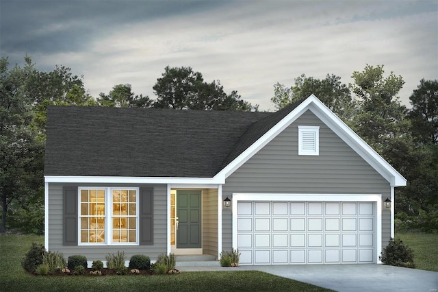 view of front of home featuring a garage