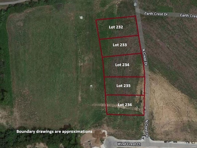 232 N Crest Dr, Washington MO, 63090 land for sale