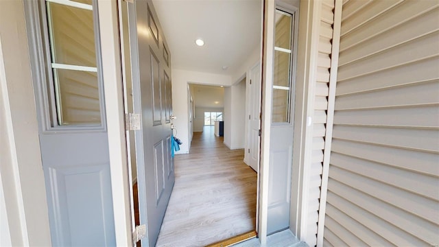 interior space featuring light hardwood / wood-style floors