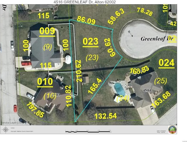 4516 Greenleaf Dr, Alton IL, 62002 land for sale