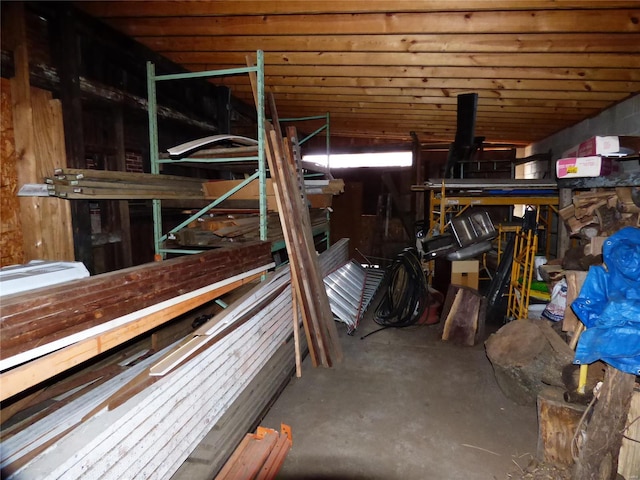 view of storage room