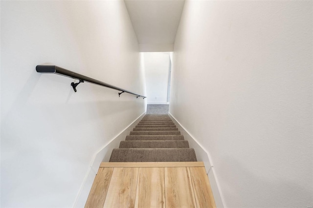 stairs with baseboards