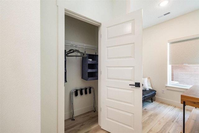 closet with visible vents