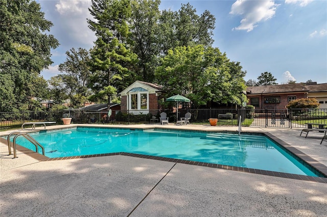 view of pool with a patio area