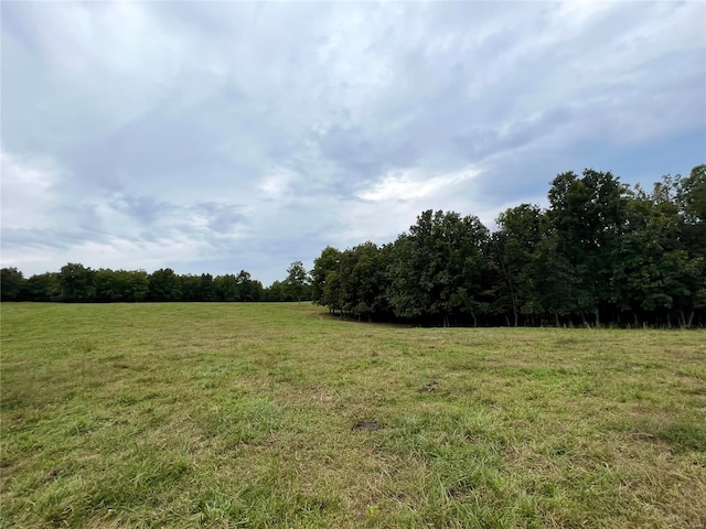 view of landscape featuring a rural view