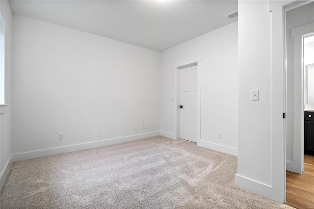 view of carpeted empty room