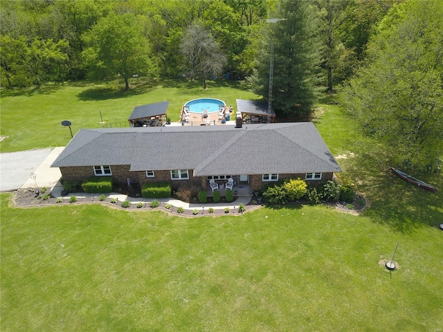 birds eye view of property