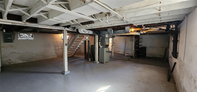 view of basement